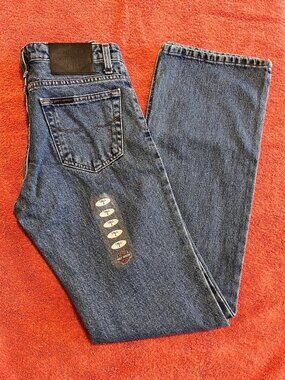 Size 2L Harley-Davidson Mid-Rise Boyfriend Bootcut Jeans - New - Medium-Blue